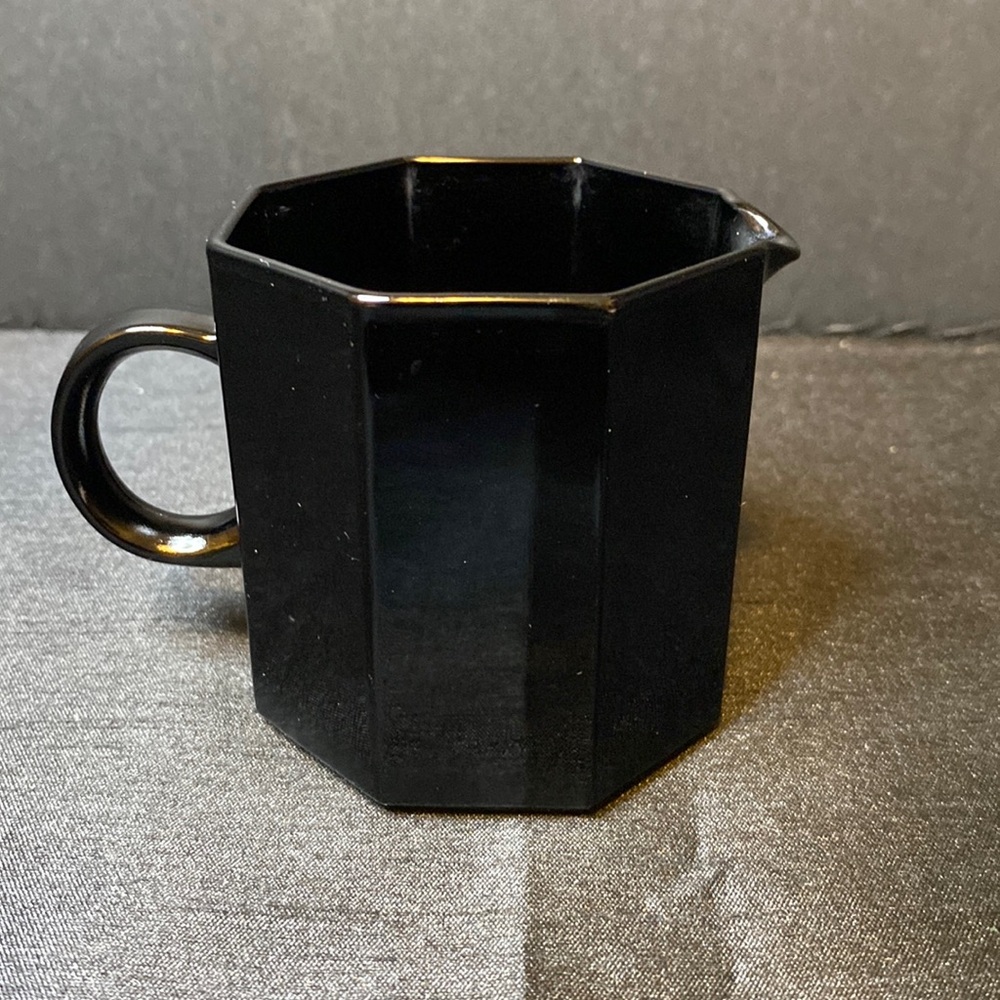 Octime Black Glass Creamer